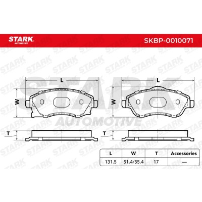 Brake Pads Set Stark SKBP-0010071 SKBP-0010071 - photo 5