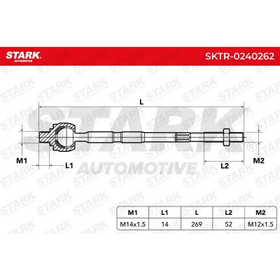 Tie Rod Assembly Stark SKTR-0240262 SKTR-0240262 - photo 6