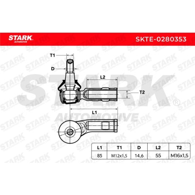 Tie Rod End Stark SKTE-0280353 SKTE-0280353 - photo 5