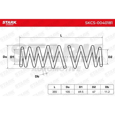 Suspension Spring Stark SKCS-0040181 SKCS-0040181 - photo 6