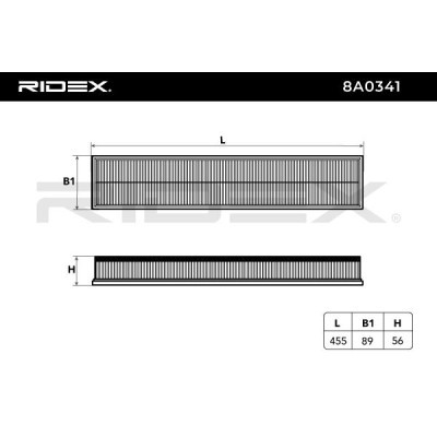 Air Filter RIDEX 8A0341 8A0341 - photo 6