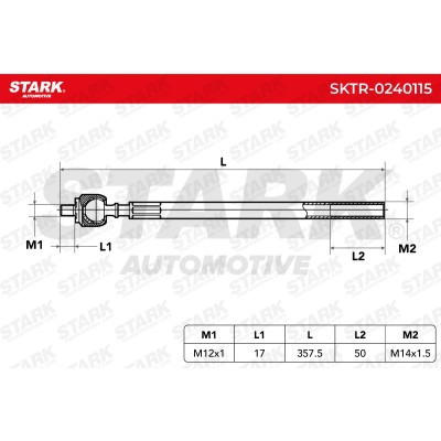 Tie Rod Assembly Stark SKTR-0240115 SKTR-0240115 - photo 5