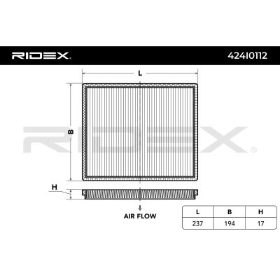 Cabin Air Filter RIDEX 424I0112 424I0112 - photo 5