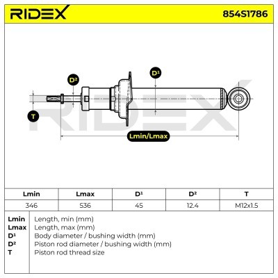 Shock Absorber RIDEX 854S1786 854S1786 - photo 7