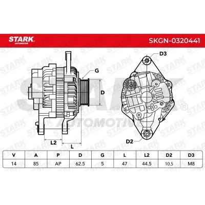 Alternator Stark SKGN-0320441 SKGN-0320441 - photo 7