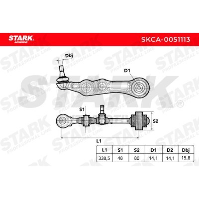 Control Arm Stark SKCA-0051113 SKCA-0051113 - photo 9