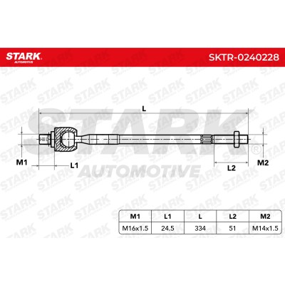 Tie Rod Assembly Stark SKTR-0240228 SKTR-0240228 - photo 5