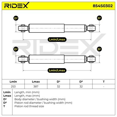 Shock Absorber RIDEX 854S0302 854S0302 - photo 4
