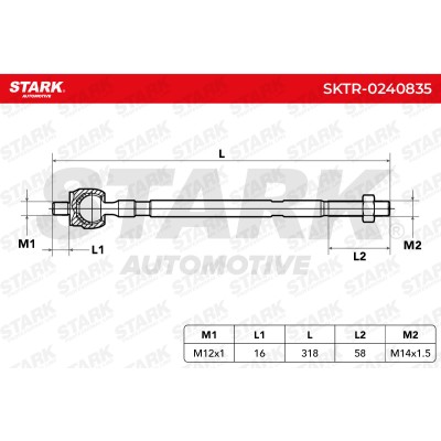 Tie Rod Assembly Stark SKTR-0240835 SKTR-0240835 - photo 5