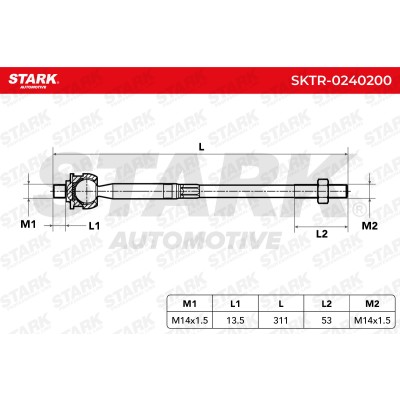 Tie Rod Assembly Stark SKTR-0240200 SKTR-0240200 - photo 5