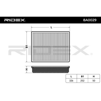 Air Filter RIDEX 8A0029 8A0029 - photo 3