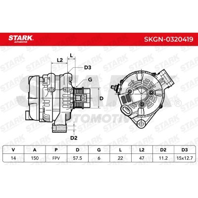 Alternator Stark SKGN-0320419 SKGN-0320419 - photo 7