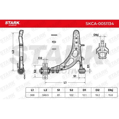 Control Arm Stark SKCA-0051134 SKCA-0051134 - photo 6