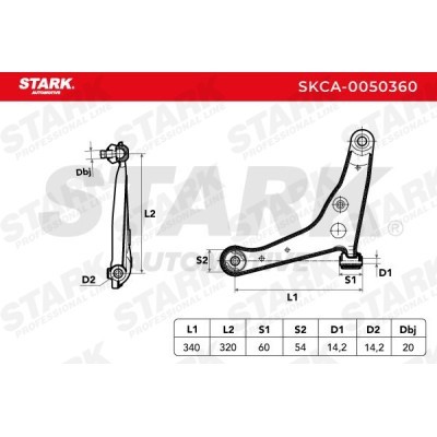 Control Arm Stark SKCA-0050360 SKCA-0050360 - photo 3