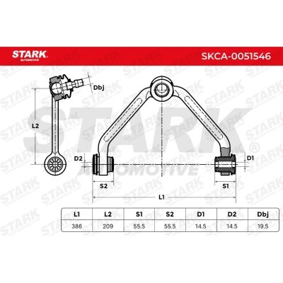 Control Arm Stark SKCA-0051546 SKCA-0051546 - photo 6