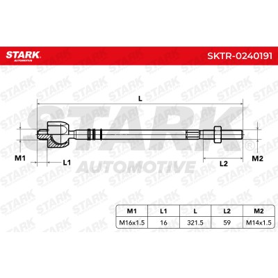 Tie Rod Assembly Stark SKTR-0240191 SKTR-0240191 - photo 7