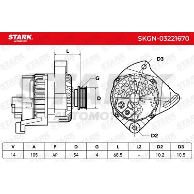 Alternator Stark SKGN-03221670 SKGN-03221670 - photo 5