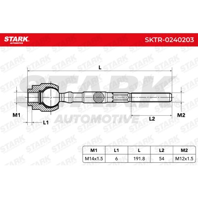 Tie Rod Assembly Stark SKTR-0240203 SKTR-0240203 - photo 5