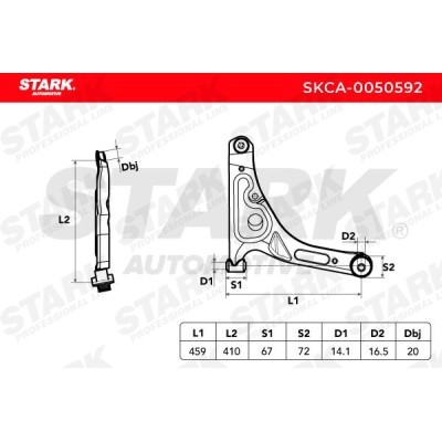 Control Arm Stark SKCA-0050592 SKCA-0050592 - photo 7