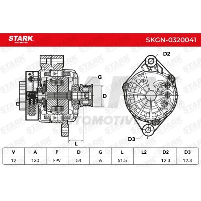Alternator Stark SKGN-0320041 SKGN-0320041 - photo 6