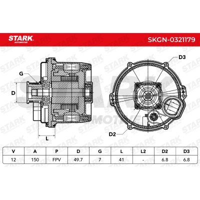 Alternator Stark SKGN-0321179 SKGN-0321179 - photo 6