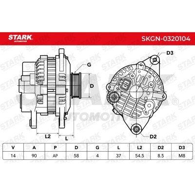 Alternator Stark SKGN-0320104 SKGN-0320104 - photo 7