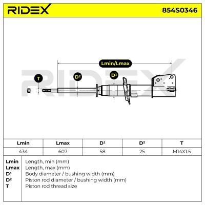 Shock Absorber RIDEX 854S0346 854S0346 - photo 8