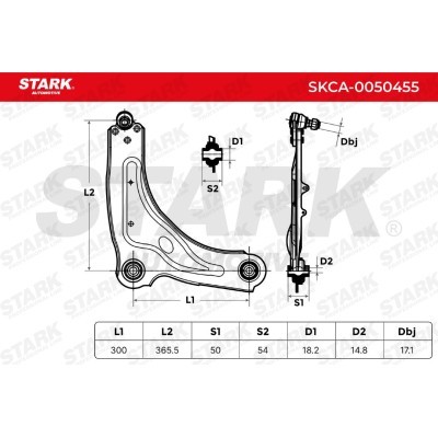 Control Arm Stark SKCA-0050455 SKCA-0050455 - photo 4
