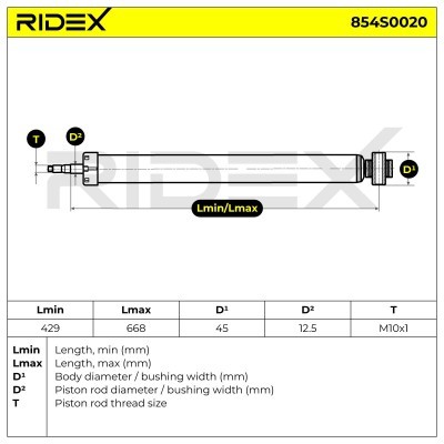 Shock Absorber RIDEX 854S0020 854S0020 - photo 8