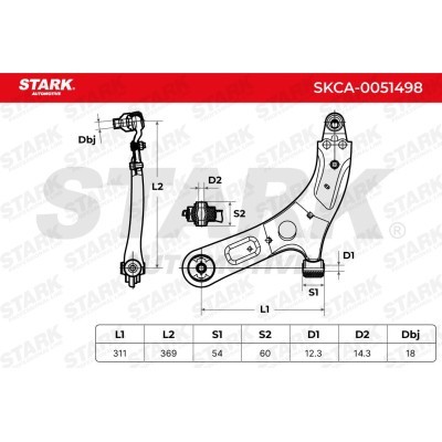 Control Arm Stark SKCA-0051498 SKCA-0051498 - photo 6