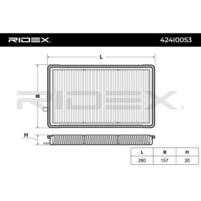 Cabin Air Filter RIDEX 424I0053 424I0053 - photo 2