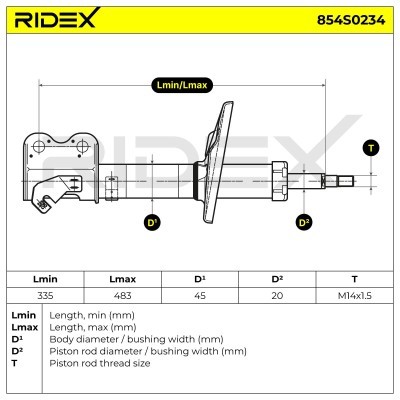Shock Absorber RIDEX 854S0234 854S0234 - photo 5