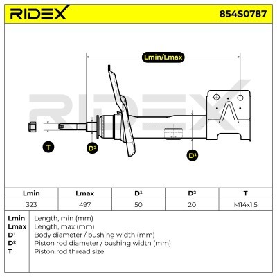 Shock Absorber RIDEX 854S0787 854S0787 - photo 6