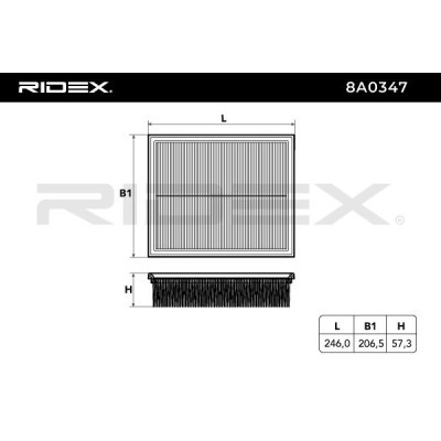 Air Filter RIDEX 8A0347 8A0347 - photo 6