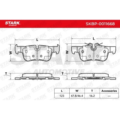 Brake Pads Set Stark SKBP-0011668 SKBP-0011668 - photo 5