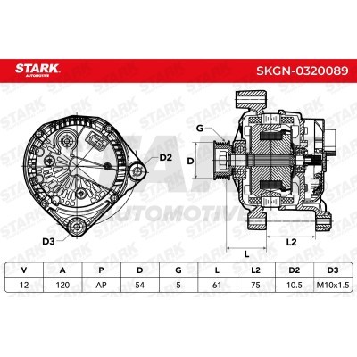 Alternator Stark SKGN-0320089 SKGN-0320089 - photo 7
