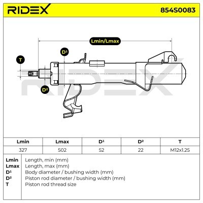 Shock Absorber RIDEX 854S0083 854S0083 - photo 5