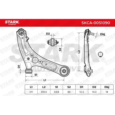 Control Arm Stark SKCA-0051090 SKCA-0051090 - photo 5