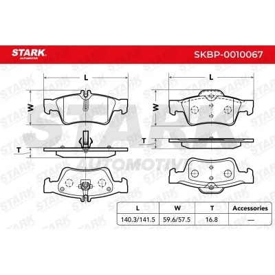 Brake Pads Set Stark SKBP-0010067 SKBP-0010067 - photo 2