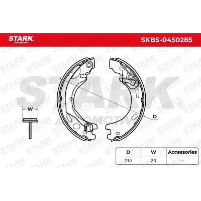 Brake Pads Set Stark SKBS-0450285 SKBS-0450285 - photo 4