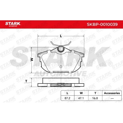Brake Pads Set Stark SKBP-0010039 SKBP-0010039 - photo 2