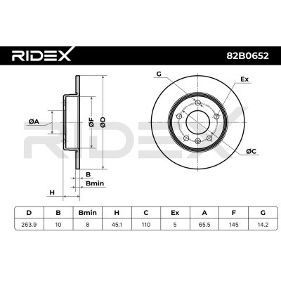 Brake Disc RIDEX 82B0652 82B0652 - photo 7