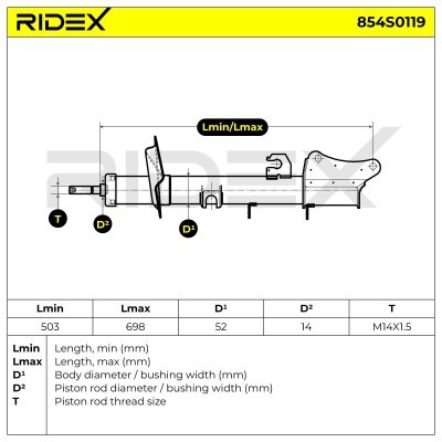 Shock Absorber RIDEX 854S0119 854S0119 - photo 6