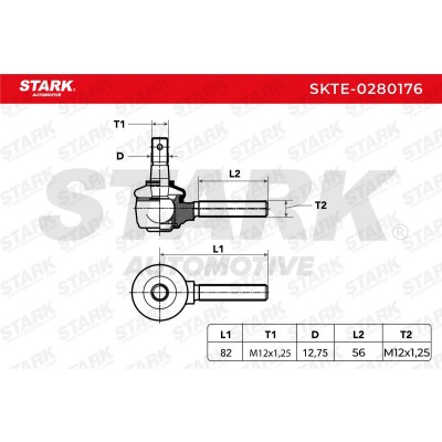 Tie Rod End Stark SKTE-0280176 SKTE-0280176 - photo 5