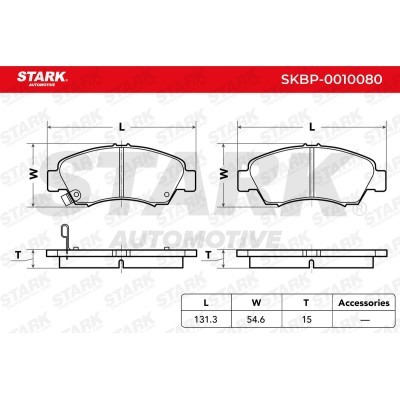 Brake Pads Set Stark SKBP-0010080 SKBP-0010080 - photo 4