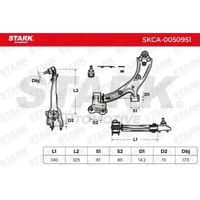 Control Arm Stark SKCA-0050951 SKCA-0050951 - photo 7