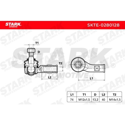 Tie Rod End Stark SKTE-0280128 SKTE-0280128 - photo 5
