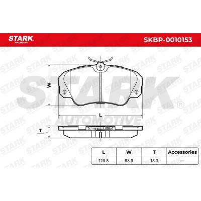 Brake Pads Set Stark SKBP-0010153 SKBP-0010153 - photo 3