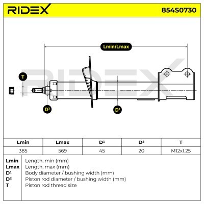 Shock Absorber RIDEX 854S0730 854S0730 - photo 9
