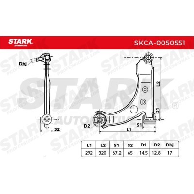 Control Arm Stark SKCA-0050551 SKCA-0050551 - photo 4